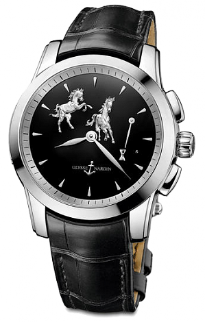 Review Replica Ulysse Nardin 6109-130 / E2-HORSE Complications HOURSTRIKER watch
